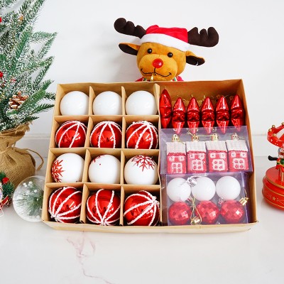 Best Quality Fashionable Wholesale Customized Logo Christmas Ornament Sets Christmas Balls Christmas Decoration Supplies