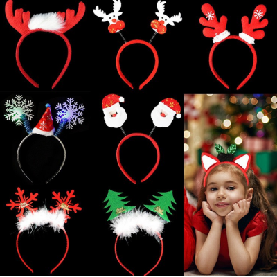 Cool Light Up Party Hairband Flashing Bowknot LED Headband For Concert Halloween Christmas Party Supplies