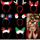Cool Light Up Party Hairband Flashing Bowknot LED Headband For Concert Halloween Christmas Party Supplies