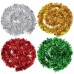 gold silver red green Christmas Tinsel metal garland shiny Christmas tree decoration for birthday Christmas party decor supplies gold silver red green Christmas Tinsel metal garland shiny Christmas tree decoration for birthday Christmas party decor supplies
