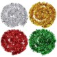 gold silver red green Christmas Tinsel metal garland shiny Christmas tree decoration for birthday Christmas party decor supplies