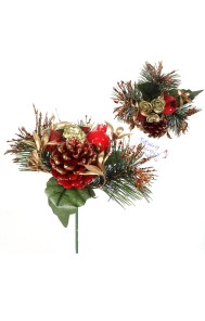 Luxury Plastic Christmas flower pick Christmas decoration supplier
