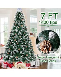 OurWarm Customized Outdoor Indoor Arbol De Navidad Christmas Decoration supplies Flocked Christmas Tree