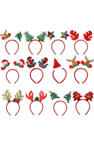 Wholesale New Christmas Headband Hairband Christmas Tree Elk Santa Claus Headband Christmas Party Supplies