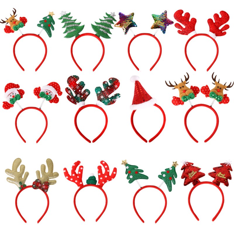 Wholesale New Christmas Headband Hairband Christmas Tree Elk Santa Claus Headband Christmas Party Supplies Wholesale New Christmas Headband Hairband Christmas Tree Elk Santa Claus Headband Christmas Party Supplies