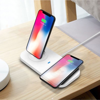new trending products 2019 for Regent online selling 2 in 1 charging station Wireless Charger for mobile phones