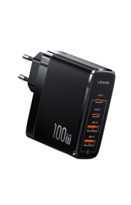 USAMS Trending Products 2022 Multifunction Fast Charging 100W 4 Ports Portable GaN Charger with 100W PD Cable