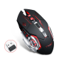 BAJEAL Q13 LED Backlit USB Optical Ergonomic Rechargeable Wireless Mouse for Gaming Laptops Computer Mouse Gamer LOL