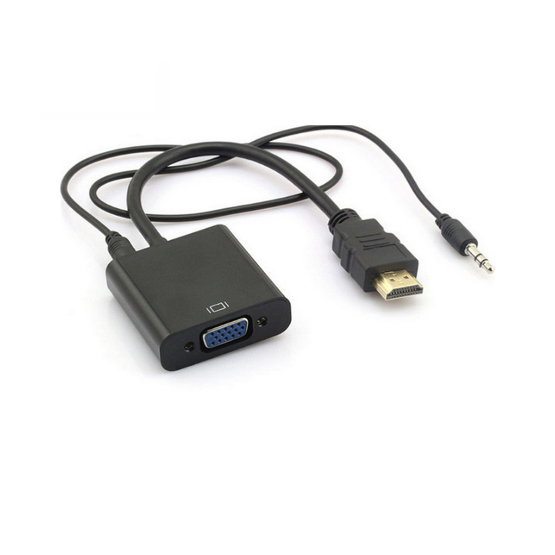 HD 1080P HD to VGA with Audio Cable Converter HDTV TO VGA Male to Female Adapter Cable HD 1080P HD to VGA with Audio Cable Converter HDTV TO VGA Male to Female Adapter Cable