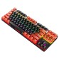 popular bajeal k200 87-key RGB keyboard wired waterproof blue axis gaming mechanical keyboard