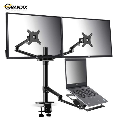 Aluminum Alloy Adjustable Height Other Computer Accessories Multimedia Laptop Holder Dual Lcd monitor Display Stand