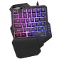 OEM custom notebook pc computer accessories 2.4g wired mini USB hand gaming keyboard touchpad gaming keyboard