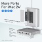 PULWTOP USB-C Hub Adapter Type-C docking station usb hub 3.0 splitter 7 port usb data hub for ssd computer accessories