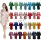 RTS Luxury 133 Colors Women Bride Bridesmaid Satin Robe Wedding Party Morning Dress