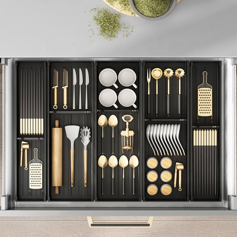 kitchen divider cutlery drawer storage box organizer household cabinet built-in partition knife fork chopsticks rack kitchenware kitchen divider cutlery drawer storage box organizer household cabinet built-in partition knife fork chopsticks rack kitchenware