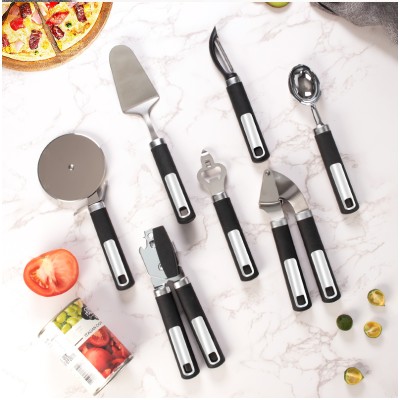 Wholesale Popular  12 Piece Kitchen Accessories Set Cook tools Heat Resistant Nylon Utensil With Stainless  Steel Kitchenware