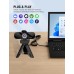Full HD Webcam with Built-in Microphone and Rotatable Tripod, 1080P Video and Wide Angle Camera, Privacy Cover, for Desktop PC or Laptop Computer Full HD Webcam with Built-in Microphone and Rotatable Tripod, 1080P Video and Wide Angle Camera, Privacy Cover, for Desktop PC or Laptop Computer