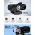 Full HD Webcam with Built-in Microphone and Rotatable Tripod, 1080P Video and Wide Angle Camera, Privacy Cover, for Desktop PC or Laptop Computer Full HD Webcam with Built-in Microphone and Rotatable Tripod, 1080P Video and Wide Angle Camera, Privacy Cover, for Desktop PC or Laptop Computer