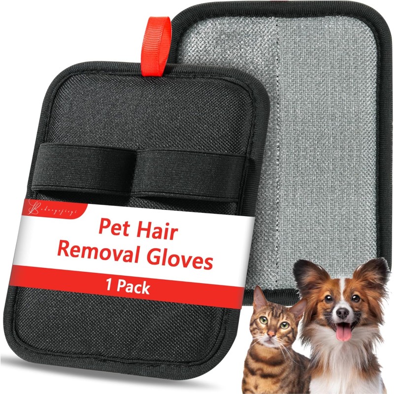 Pet Hair Removal Glove,Static Electricity Grooming Mitt Tool for Dogs & Cats - Remove Fur from Pets, Furniture, Car Seats, Clothing and Sofas Pet Hair Removal Glove,Static Electricity Grooming Mitt Tool for Dogs & Cats - Remove Fur from Pets, Furniture, Car Seats, Clothing and Sofas