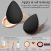14 Pcs Makeup Sponge Set, Beauty Sponges Blender with 4 Pcs Powder Puff and 4 Pcs Mini Make up Sponges for Liquid,Foundation,Powder,Concealer,Cream (Black) 14 Pcs Makeup Sponge Set, Beauty Sponges Blender with 4 Pcs Powder Puff and 4 Pcs Mini Make up Sponges for Liquid,Foundation,Powder,Concealer,Cream (Black)
