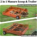 2 in 1 Horse Paddock Cleaner & Trailer, Tow-Behind Trailer Horse Manure Scoop, 2 in 1 Field Cleaner & Scooper for Paddock, Horse Pasture 2 in 1 Horse Paddock Cleaner & Trailer, Tow-Behind Trailer Horse Manure Scoop, 2 in 1 Field Cleaner & Scooper for Paddock, Horse Pasture