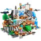 Compatible legoed Minecrafte The Mountain Cave Steve Assemble Building Blocks Toy My World Bricks Set Gifts
