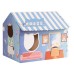 Interactive Funny Cat Toy Plaything Easy Installation Cat Cardboard House Interactive Funny Cat Toy Plaything Easy Installation Cat Cardboard House