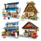 Sembo 601084-601087 Japanese Street View series compatible with building blocks DIY fit legos