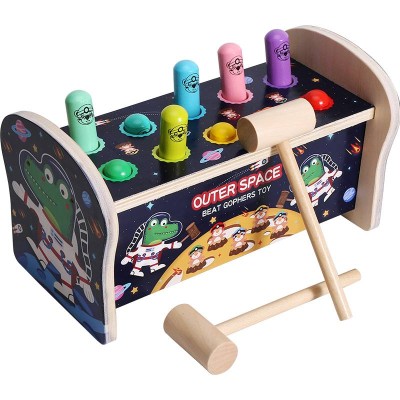 Wooden enlightenment toys boys and Girls Play whack-a-mole toys interactive knock-a-game props
