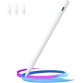 Stylus Pen for iPad(2018-2025)-13 Mins Fast Charge with Tilt Sensitivity & Palm Rejection for iPad 11/10/9/8/7/6th Gen, Air 7/6/5/4/3/M3/M2, Pro 13"/12.9"/11"/M4, Mini 7/6/5th,White