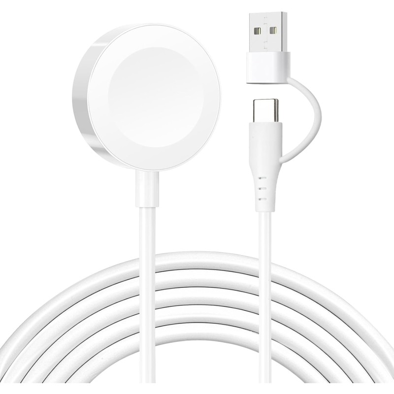 【2025新設計】POLINK 2in1 USB A+C for アップルウォッチ 充電器 Apple Watch 充電器 充電ケーブル ワイヤレス 充電機 マグネット式充電ケーブル 持ち運び便利 軽量 急速充電器 Apple Watch Series11/10/9/8/7/6/5/4/3/2/1/SE/Ultra 対応 USB-A&C ホワイト 【2025新設計】POLINK 2in1 USB A+C for アップルウォッチ 充電器 Apple Watch 充電器 充電ケーブル ワイヤレス 充電機 マグネット式充電ケーブル 持ち運び便利 軽量 急速充電器 Apple Watch Series11/10/9/8/7/6/5/4/3/2/1/SE/Ultra 対応 USB-A&C ホワイト