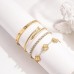 18K Gold Plated Womens Stackable Floral Gold Clover Bracelets Set Love Bangle Bracelets Non Tarnish, Nail Bracelet Set Trendy Jewelry,Gifts for Women's Day and Mother's Day 18K Gold Plated Womens Stackable Floral Gold Clover Bracelets Set Love Bangle Bracelets Non Tarnish, Nail Bracelet Set Trendy Jewelry,Gifts for Women's Day and Mother's Day