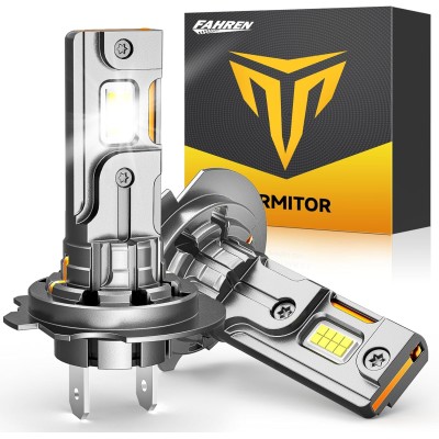 H7 Light Bulbs, 30000LM 800% Super Bright, 6500K Cool White, Real 1:1 Halogen Mini Size H7 H7LL Fog Light bulb, Plug and Play, Pack of 2